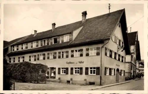 Ak Sonthofen im Oberallgäu Schwaben, Gasthaus und Pension Adler