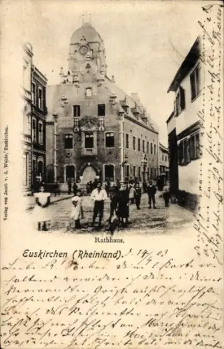 Ak Euskirchen Nordrhein Westfalen, Rathaus