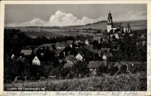 Ak Leuben bei Lommatzsch Nossen in Sachsen, Gesamtansicht