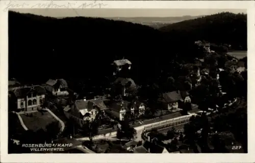 Ak Rosenburg Mold in Niederösterreich, Villenviertel am Kamp