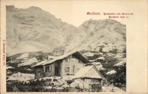 Ak Admont Steiermark, Gesäuse, Hesshütte am Ennseck, Hochtor
