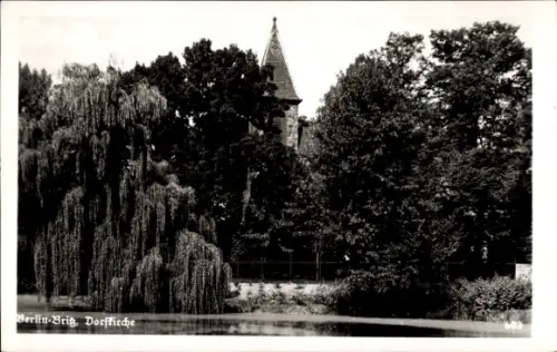 Ak Berlin Neukölln Britz, Dorfkirche