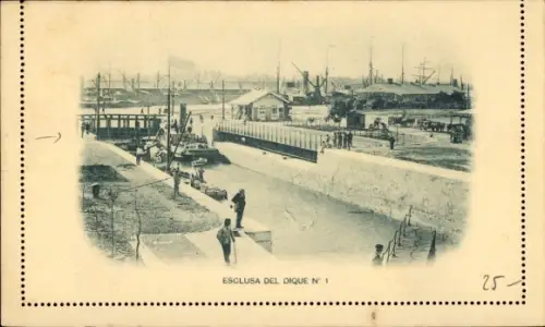 Ak Argentinien, Schleuse