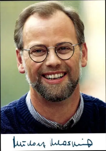 Ak Politiker Rudolf Scharping, SPD, Portrait, Autogramm gedruckt