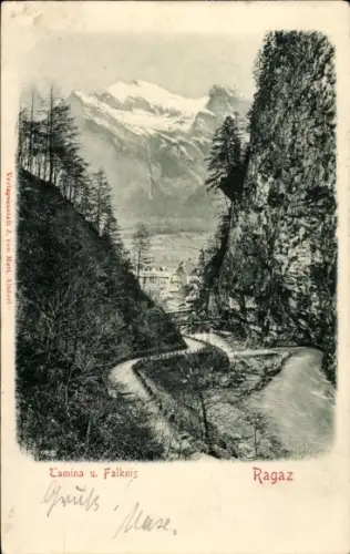 Relief Ak Bad Ragaz Kanton St. Gallen, Tamina und Falknis