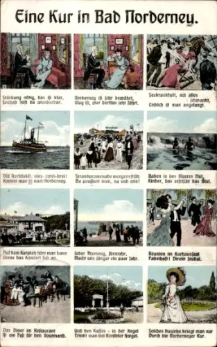 Ak Norderney in Ostfriesland, Kurhaus, gesellige Runde, Strandpromenade