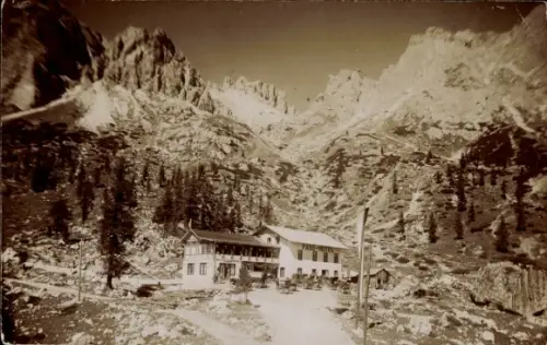 Foto Ak Südtirol, Pass-Hotel, Falzarego