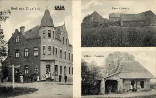 Ak Clostern Datteln im Ruhrgebiet Westfalen, Haus Clostern, Mühle