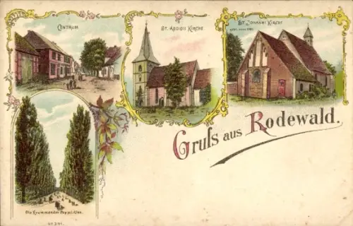 Litho Rodewald in Niedersachsen, St. Johanni Kirche, St. Aegidii Kirche, Zentrum
