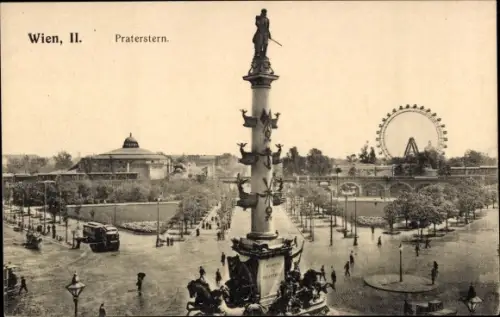Ak Wien 2 Leopoldstadt, Praterstern, Riesenrad