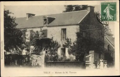 Ak Tilly Sur Seulles Calvados, Maison de M. Travers