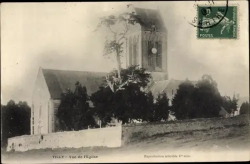 Ak Tilly Sur Seulles Calvados, Église