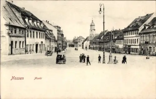 Ak Nossen in Sachsen, Markt