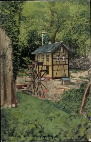 Ak Bingerbrück Bingen am Rhein, 4. Mühle im Morgenbachthal