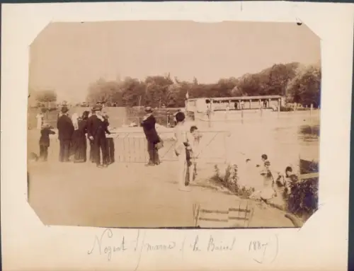 Foto Nogent sur Marne Val de Marne, Wasserpartie, Menschen, Gebäude