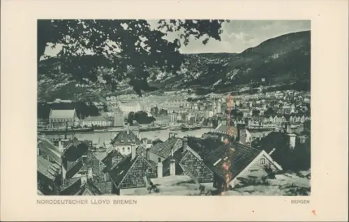 Foto Bergen Norwegen, Gesamtansicht