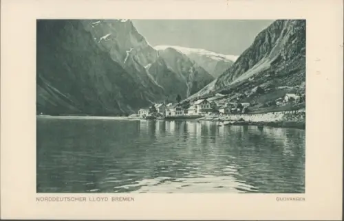 Foto Gudvangen Norwegen, Gesamtansicht