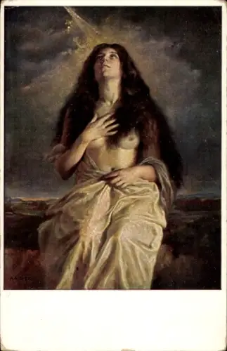 Künstler Ak Rieper, Büßende Magdalena