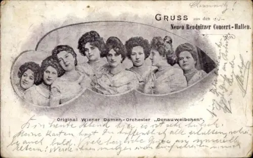 Ak Chemnitz in Sachsen, Original Wiener Damen Orchester Donauweibchen