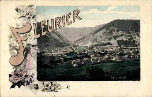 Ak Fleurier Val de Travers Kanton Neuenburg, Gesamtansicht