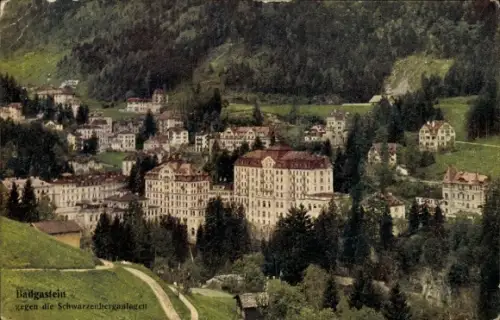 Ak Bad Gastein Badgastein in Salzburg,  Landschaft, Schwarzerberganlagen, Farbige Naturaufnahme