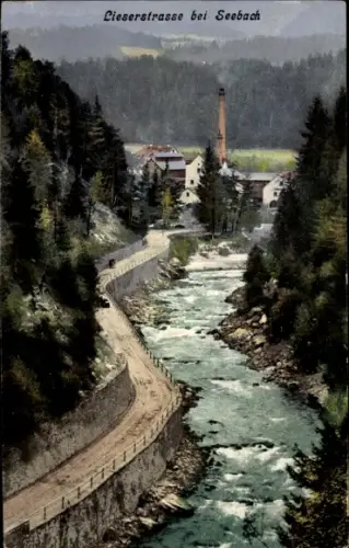 Ak Seebach Seeboden am Millstätter See Kärnten, Lieserstraße