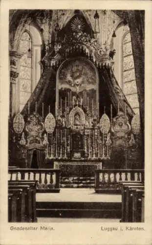 Ak Maria Luggau Kärnten Österreich, Gnadenaltar Maria