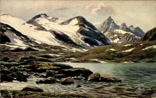 Künstler Ak Norwegen, Tijinsee