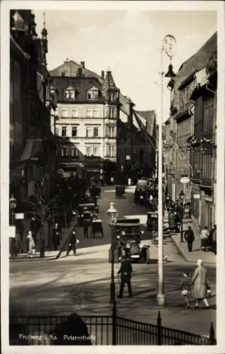 Ak Freiberg in Sachsen,  Petersstraße
