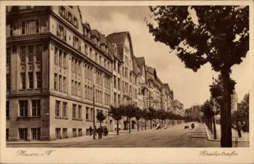 Ak Plauen im Vogtland, Breitestraße