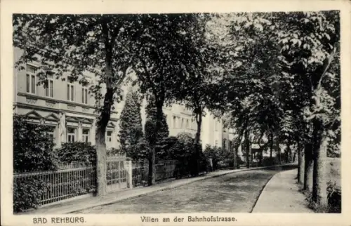 Ak Bad Rehburg Niedersachsen, Villen an der Bahnhofstraße