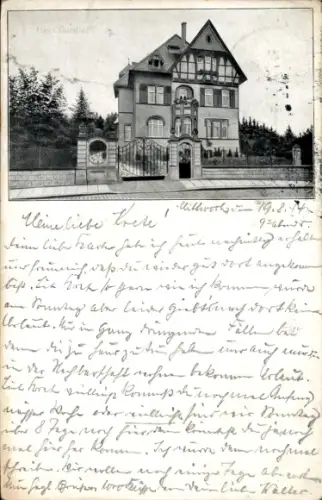 Ak Hildesheim in Niedersachsen, Blick auf Villa