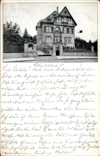 Ak Hildesheim in Niedersachsen, Blick auf Villa