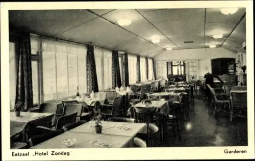 Ak Garderen Gelderland, Hotel Zondag, Eetzaal