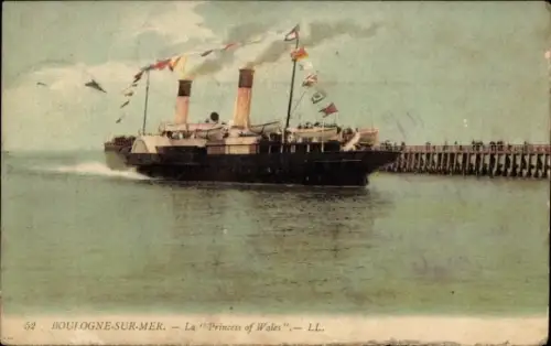 CPA Boulogne sur Mer Pas de Calais, La Princess of Wales