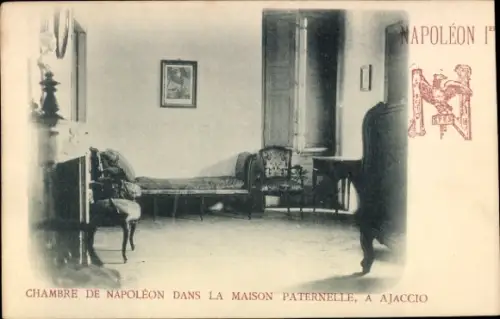 Ak Ajaccio Corse du Sud, Maison Paternelle, Zimmer Napoleons