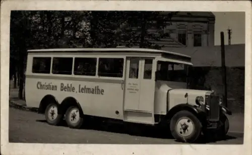 Foto Ak Letmathe Iserlohn im Märkischen Kreis, Christian Behle, Bus