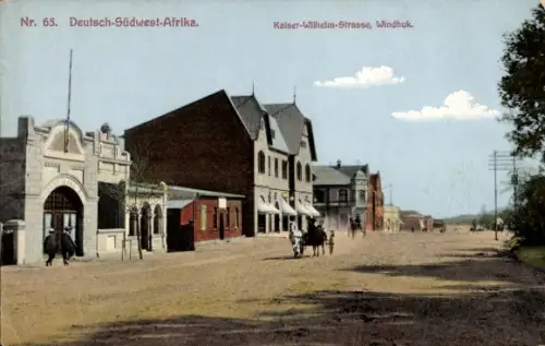 Ak Windhoek Windhuk Namibia Deutsch Südwestafrika, Kaiser Wilhelm Straße