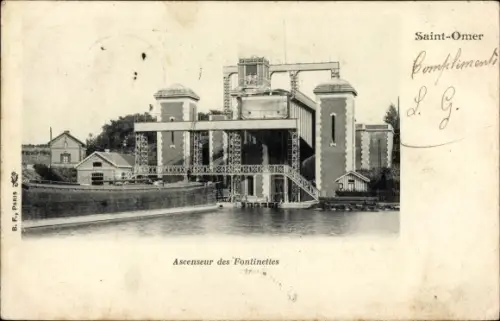 Ak Saint Omer Pas de Calais, Fontinettes-Lift