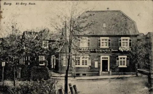 Ak Burg an der Wupper Solingen, Restaurant Alt-Bergisches Haus