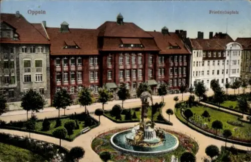 Ak Opole Oppeln Schlesien, Friedrichsplatz