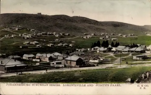 Ak Johannesburg Südafrika, Lorentzville und Judith's Paarl