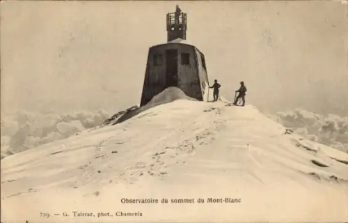 Ak Gipfelobservatorium auf dem Mont Blanc