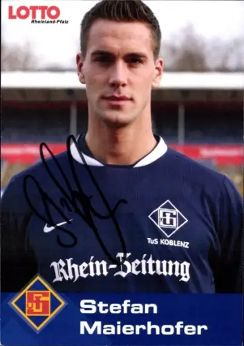 Autogrammkarte Fußballer Stefan Maierhofer, TuS Koblenz, Autogramm