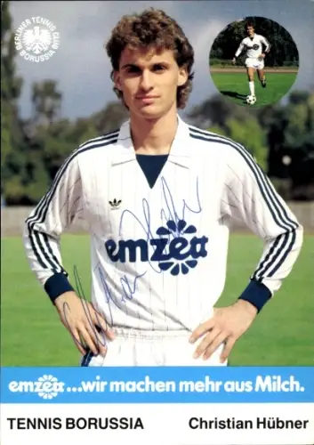 Autogrammkarte Fußballer Christian Hübner, Tennis Borussia Berlin, Autogramm