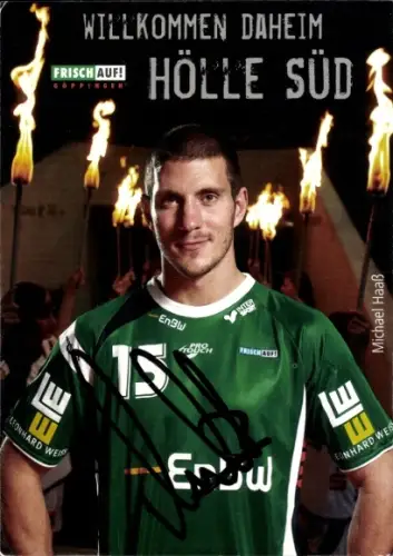 Autogrammkarte Handballspieler Michael Haaß, Autogramm