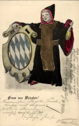 Präge Ak München, Münchner Kindl, Wappen