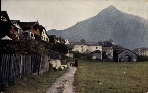 Ak Golling an der Salzach in Salzburg, Teilansicht von Norden