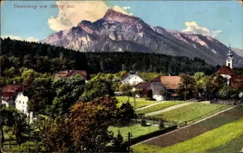 Ak Grödig in Salzburg, Untersberg bei Salzburg