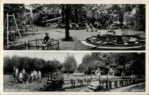 Ak Siegmar Chemnitz in Sachsen, Pelzmühle, Spielplatz